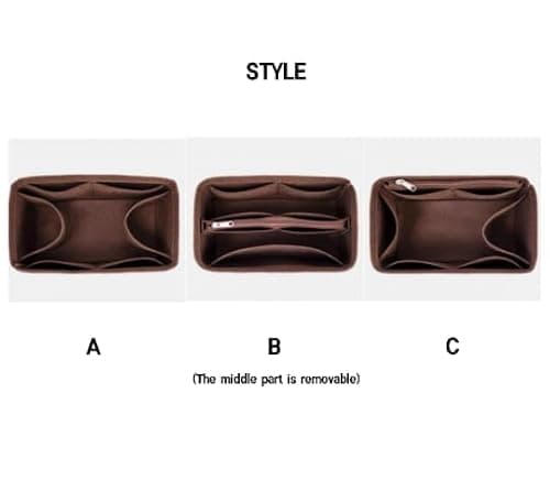 LinerLink Bag Organizer for Mulberry Oversized Alexa Bag (37L x 32H x 17D cm) (Brown, Style C) — view 3