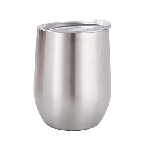 Gtell 12 oz Stainless Steel Wine Tumbler Stemless Glasses with Lid, Double Wall Insulated Travel Mug Perfect for Wine, Coffee, Drinks, Champagne, Cocktails(Purple) — view 6