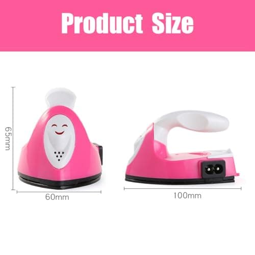 Mini DIY Craft Electric Iron, Pink — view 2