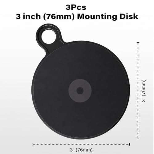 APPS2Car 76MM Dashboard Pad Mounting Disk 3 Pcs — view 3