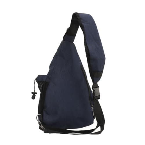 Men Fanny Pack, Wireless - Style Sling Bag for Outdoor Travel, Adjustable Shoulder Strap, Oxford Fabric, Lightweight Multifunctional Waist Pack for Hiking Biking Walking (Blue) — view 2
