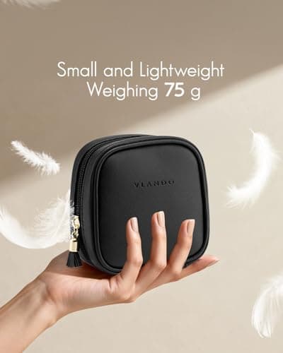 VLANDO Travel Makeup Bag, Small Makeup Bag for Weekend Breaks and Travel — view 5