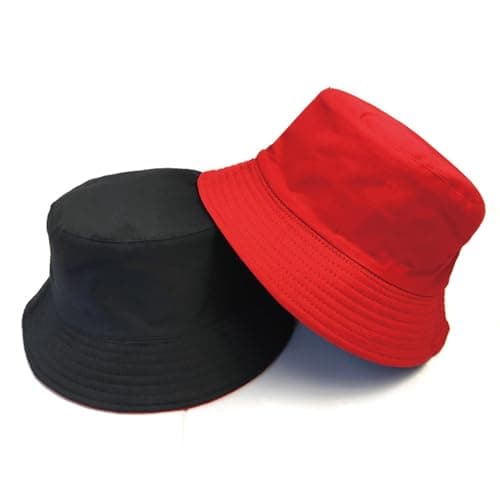 DXPETA 2 Pack Sun Hat for Men, Reversible Bucket Hat for Outdoor Activities, Lightweight UV Protection Fisherman Hat with Adjustable Chin Strap, Foldable Design for Travel and Daily Wear Black — view 2