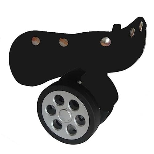 [Netbiio] A79 Suitcase Wheel Replacement Kit Luggage Box Roller Bearing Hardware Repair Kit with Trolley Double Row Caster Screws, Black Large — view 4