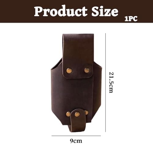 Durable Leather Beer Bottle Holster Belt for Outdoor Camping Hiking — view 2