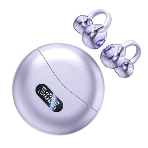 Cryfokt AI Language Translation Earbuds Translator Device Lightweight Portable Earbuds for Travel Business Learning, Supports 144 Languages (Purple)