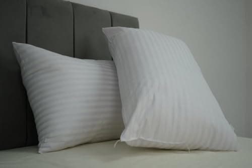 ARLINENS Stripe Pillows 6 Pack Hotel Quality Side Sleeper Bounce Back Bed Pillow Hollow Fibre Stuffed Anti-Allergy Pillows Standard Size 74x48cm — view 6