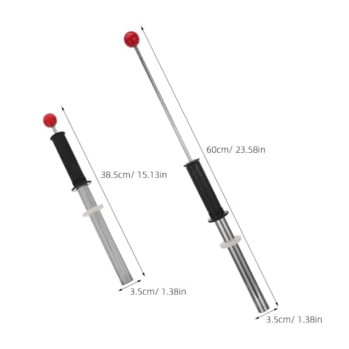 Beavorty Magnetic Puller Retractable Tool for Collecting Debris and Metal Shavings with Release Handle 2pcs Black Plastic Sleeve Magnet for Automotive and Production Line Cleanup — view 2