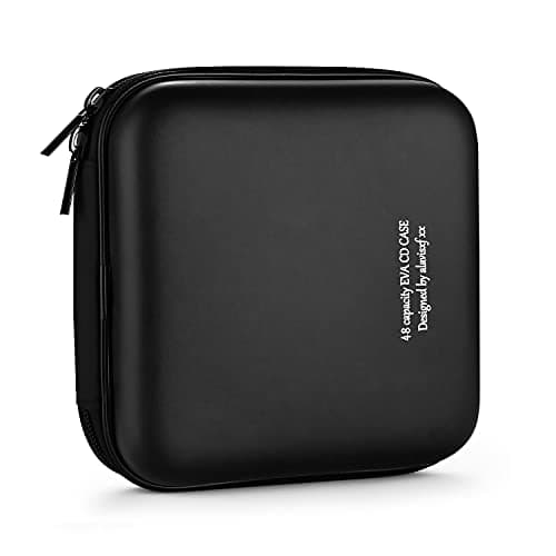 LIOVODE DVD Case, 48 Capacity EVA CD Case Holder Organizer Wallet for Car — view 6