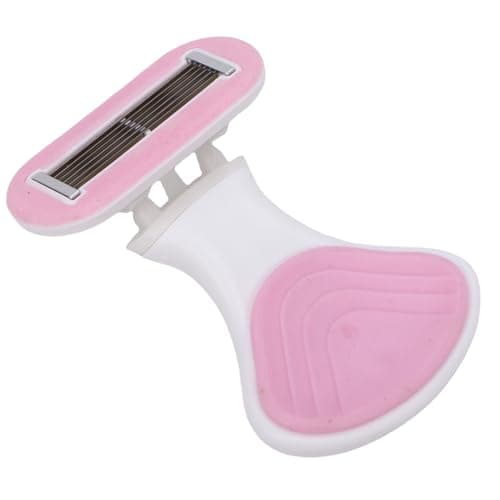 Fauitay Women Travel Shaving Kit, 6 Layer Stainless Steel Cutters Mini Portable with Foldable Non Slip Handle and 3 Refills, for Smooth Hair Removal on Legs Underarms (Pink) — view 3