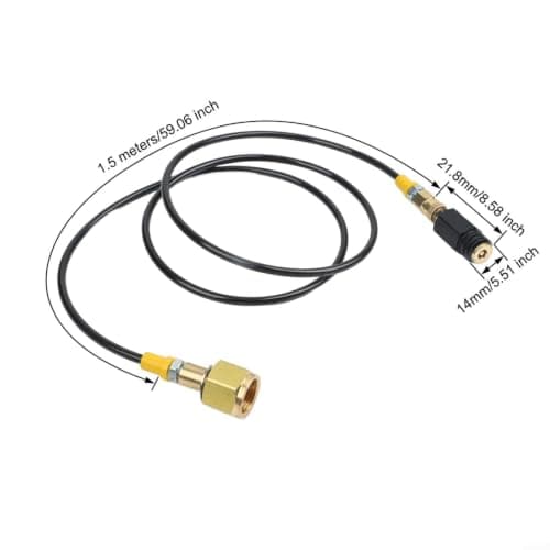Brass W21.8-14 DIN477 Tank Adapter for Soda High Pressure Hose — view 5