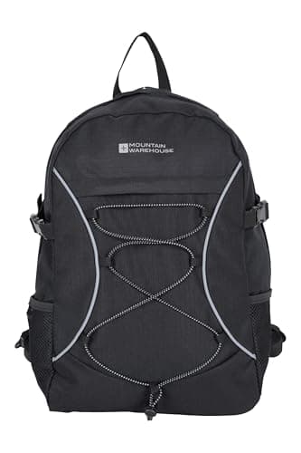 Mountain Warehouse Bolt 18L Backpack - Ripstop Rucksack, Compression Straps Bag - For Travelling Black — view 2