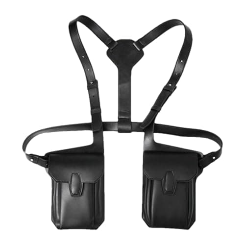 Tktouci Armpit Bag - Men Underarm Vest Bag Anti Theft - Wearable Phone Pouch Adjustable Strap for Small Change Keys Earphones Sunglasses Travel Commuting