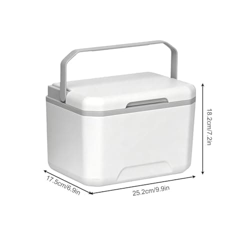 Small Hard Cooler,with Handle Leakproof Portable Insulated 5L - Hard Case Cooler Box - for Camping Picnic Fishing Boating Hiking BBQ Beach Travel Tailgating Road Trips — view 5