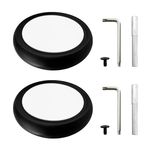 Flylin Baby Stroller Wheel 1Pair, Rubber Back Wheel — view 3