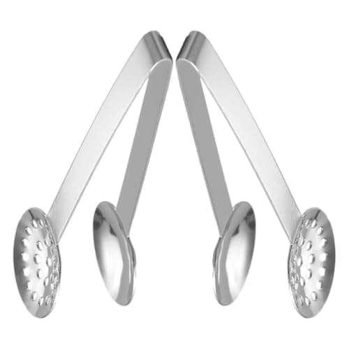 2pcs Stainless Steel Sugar Tongs for Tea Bags, Ice Cubes and
