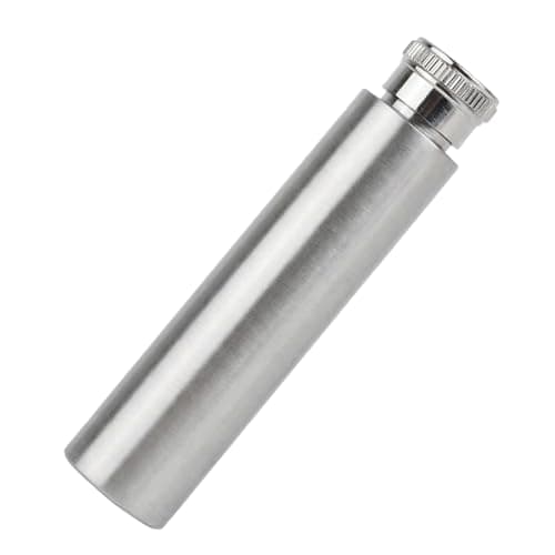 1oz Mini Hip Flask, Stainless Steel Pocket Alcohol Flask, Leakproof Polished Small Whiskey Flask for Men Women, Portable Travel Flask for Camping Party Gift