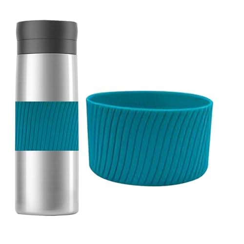 Reusable Silicone Coffee Sleeve – Heat-Resistant Drink Holder, Anti-Slip Cup Cover, Mug Protector | Soft Silicone Grip for Hot and Cold Beverages, Tumblers, Travel Mugs, Office or Home Use — view 6