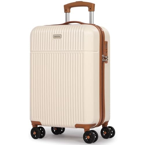 Searoute 21-inch Suitcase with 4 Wheels, ABS Hard Shell Lightweight Carry on Small Suitcases Durable Travel Cabin Luggage TSA Lock