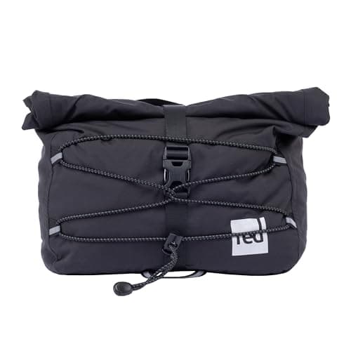 Red Original Unisex PFC-Free Waterproof Cross Body Bag - Lightweight, 100% Recycled Fabric, Practical Storage for all Weather, Walking, Boating, Cycling, Hiking, Camping, Beach (Obsidian Black, 7L)