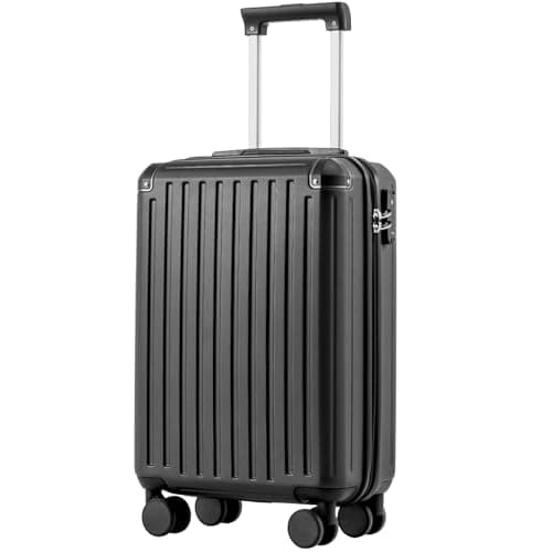 COOLIFE Cabin Suitcase 55x35x20 Ryanair EasyJet PC+ABS Hard Shell, TSA Lock
