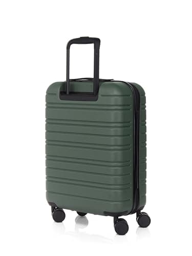 Nere - Stori - ABS Hard-Shell Suitcase Collection - 8-Spinner Wheels - Self-Repairing Zip - Built-in TSA Combination Lock - Expanding Luggage (Khaki, Cabin Bag) — view 4