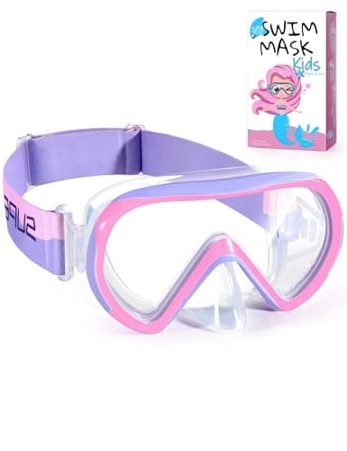 Supertrip Kids Swimming Goggles with Nose Cover for Ages 6-14