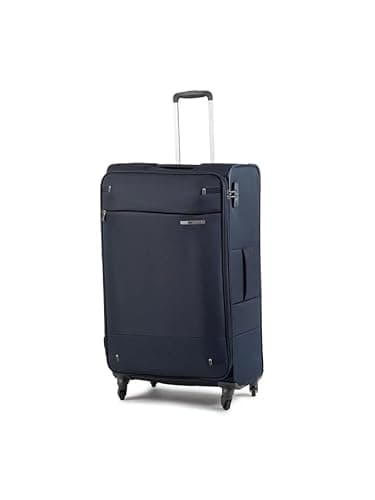 Samsonite Base Boost - Soft Luggage Suitcase 78 cm Large, Trolley Case with 4 Wheels, TSA Lock, Lightweight & Expandable, 105 L, Navy Blue