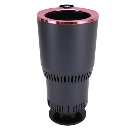 Annadue 2 in 1 Car Cup Warmer Cooler, Auto Heating Cooling Cup Holder for Beverage, Smart Drink Cooler Warmer for Road Trip Car Travel (Purple)