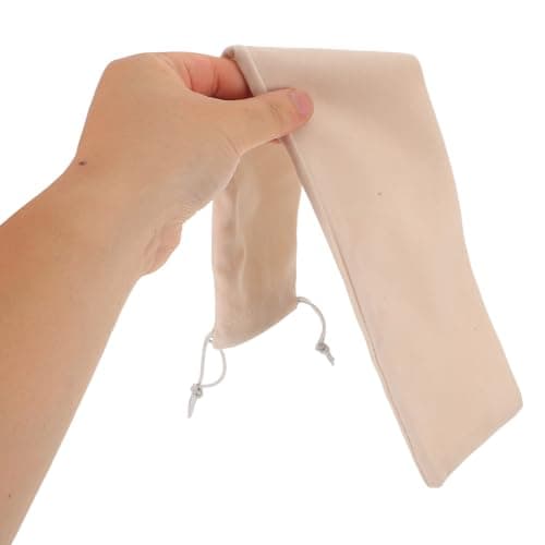 6pcs Velvet Drawstring Folding Hand Fan Pouch for Travel and Decor — view 4