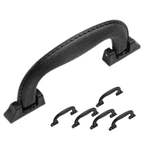 ABOOFAN Luggage Replacement Handles and Easy Installation Plastic 6pcs Black with Foldable Design Suitcase Grip Handles for Travel Bags and DIY Repairs