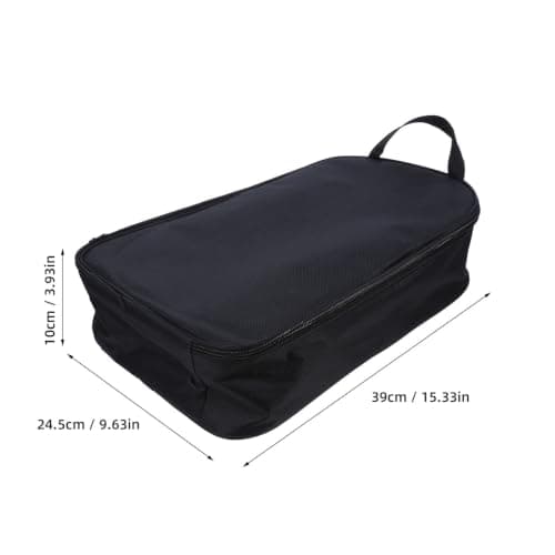 Yardwe Camping Cutlery Organizer Bag with Zipper, Oxford, Black — view 2
