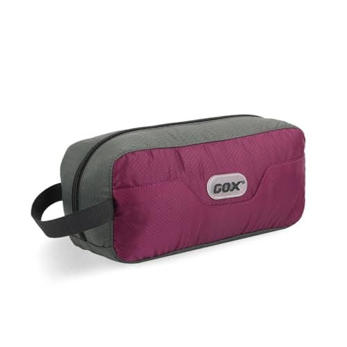 GOX Travel Toiletry Bag,Dopp Kit Case,Ultra-Light Cosmetics Bag Makeup Organizer, Purple, 9.8*4.3*3.3 Inches