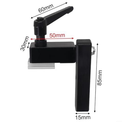 NbgrvB Bakelite Block Miter Gauge Stopper for Router Table(Quick handle) — view 2