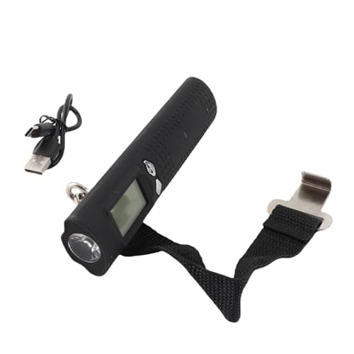 Jiawu Digital Luggage Scale, 50kg High Precision Hanging Baggage Scale with LCD Display, Portable Travel Weight with Flashlight Power Bank Function for Airport Check in Suitcase — view 5