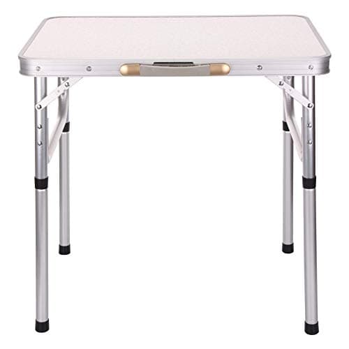 2FT Folding Table, Portable Camping Table for Craft, DIY & Garden (Silver)