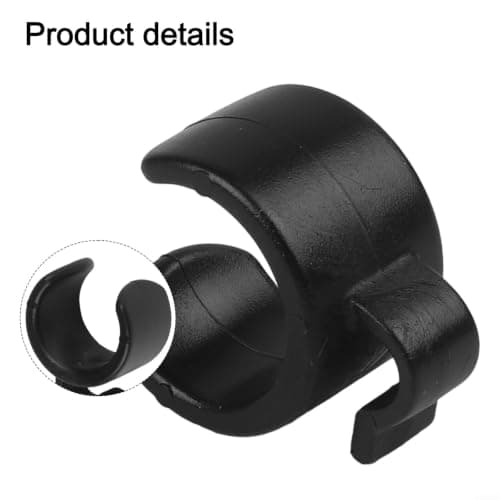 Black ABS Mic Cable Clips 3.3cm Tripod Mount Holder — view 3