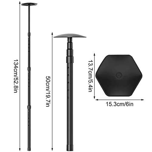 Golf Travel Bag Support Rod, Anti-impact Golf Support Cover, Aluminum Alloy Adjustable 4 Telescoping Sectio, Golf Club Stiff Arm for Golf Bag, Golf Support Stick, Portable Club Protector Pole System — view 5