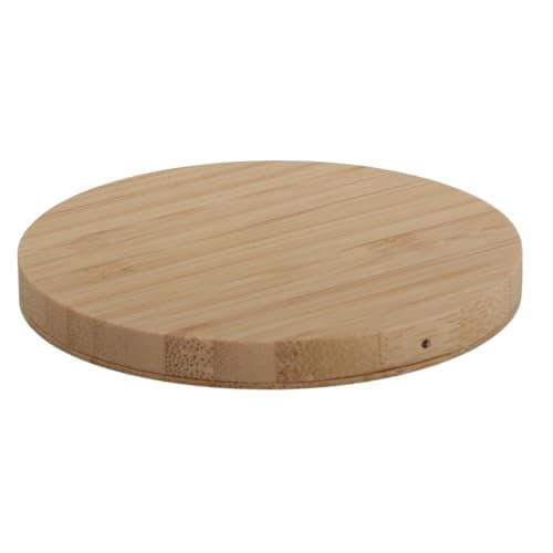Aumotop Wireless Charger 15W Fast Bamboo Wooden Charging Station for Note 8 S8 S9 S10 Home — view 4