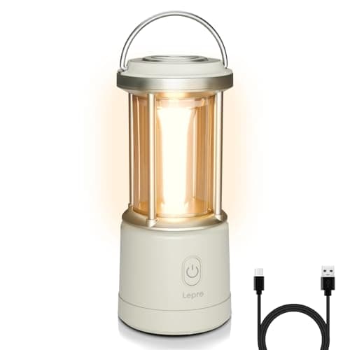 Lepro Camping Lantern, 2000lm Camping Light Rechargeable or AA Batteries