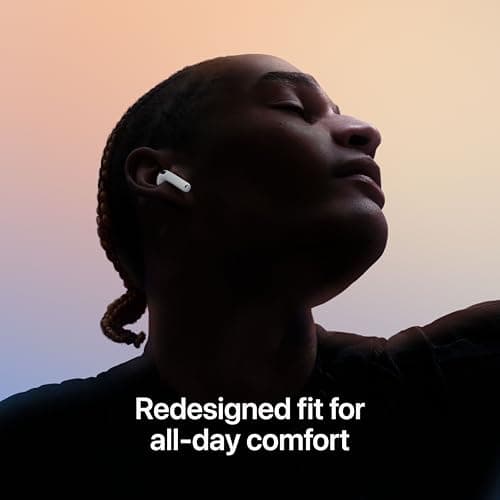 Apple AirPods 4 with Active Noise Cancellation, Wireless Earbuds, Bluetooth Headphones, Adaptive Audio, Transparency Mode, Personalised Spatial Audio, USB-C Charging Case, Wireless Charging, H2 Chip — view 4