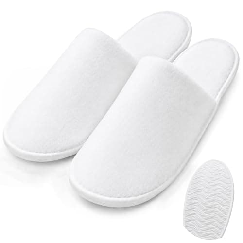 Ufyuayig Hotel Slippers Disposable Slippers, 5 Pairs Spa Slippers