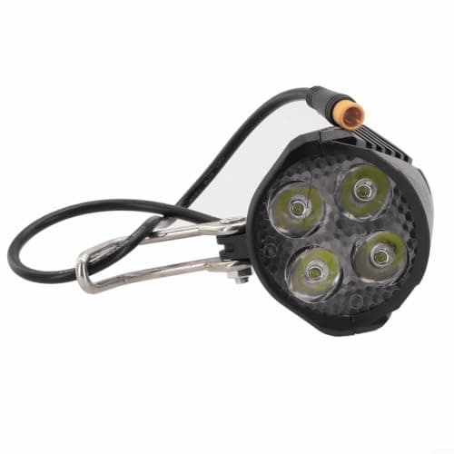 Electric Vehicle LED Headlight with Lens, Aluminum Alloy Housing, 36V/48V/60V Compatible, IP65 Waterproof, Built-in Speaker for Scooter and E-Bike(LED-16W-4 beads) — view 6