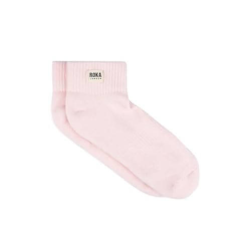 ROKA London Wembley Socks – Soft Breathable Everyday Socks – Soft Breathable Stretch Comfort Casual Trainer Socks for Work, Travel & Daily Wear (Transcendent Pink)
