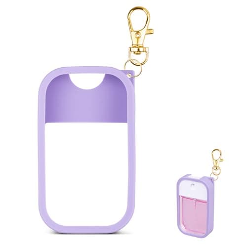 COCGVEL - Silicone Case Compatible with Touchland Hand Sanitizer Spray, Purple, 1 Ounces, Classic