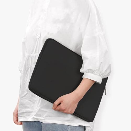 mophrati Travel Carrying Case Protective Computer Full Computer Screen Case Smooth Zipper Easy Access For Laptops On Go Laptops Work Travel Protective Desktop, black, 5 inch — view 4