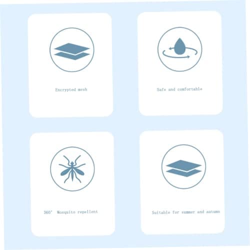Faroby Portable Mosquito Head Net, Mini Foldable Mosquito Net Up Travel for Bed — view 5