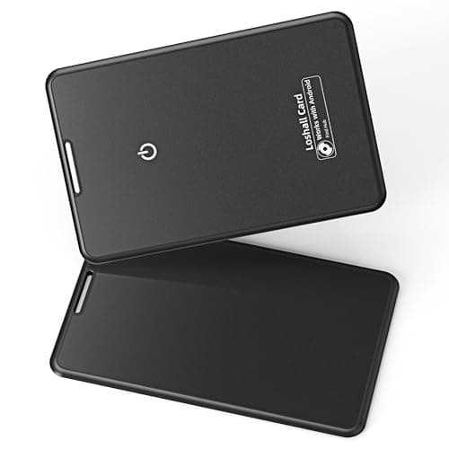 Android Tracker Tag,Wallet Tracker Card-work with Google Find Hub,Bluetooth Smart Card, Item FinderLocator for children,Luggage,Suitcase,Keys,Passports, IP68 Waterproof, Black,Slim (1-pack)