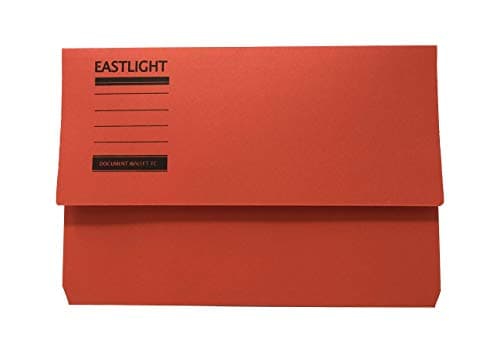 Eastlight Document Wallet (Pack 10) Assorted Colours 100% Recycled Paper 275gsm Manilla — view 4