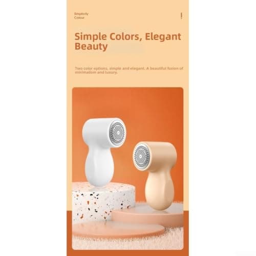 USB Charged Lint Shaver Ergonomic Handle Design(Beige) — view 4